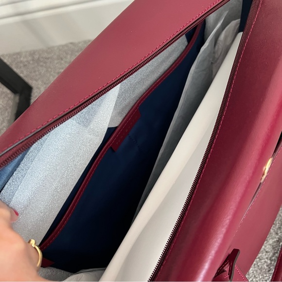 Tory Burch Parker large tote zip top tote NWT leather - Picture 5 of 11